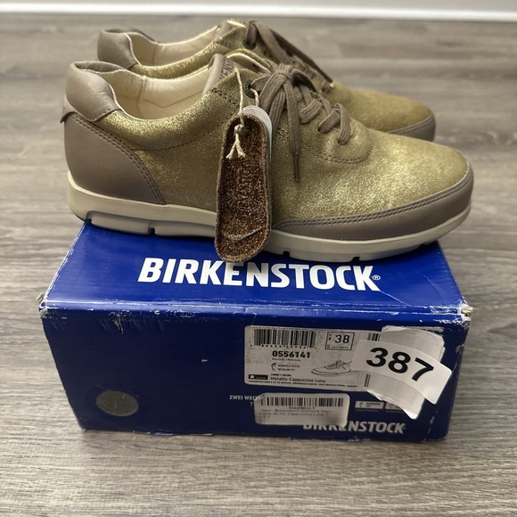 Birkenstock Shoes - Women's Size 7 EU 38 Birkenstock Manitoba Metallic Cappuccino Luna Sneaker